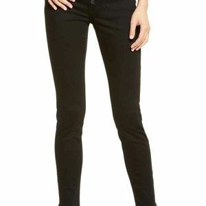 NWT Madewell 9" Mid-Rise Skinny Jeans in Black Frost Button Fly